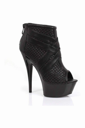 609-MONIC Ankle Boots  | Black  Patent
