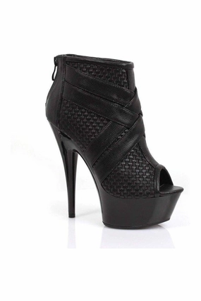 609-MONIC Ankle Boots  | Black  Patent