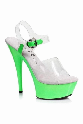 609-ROXY Platform Sandal  | Clear Vinyl