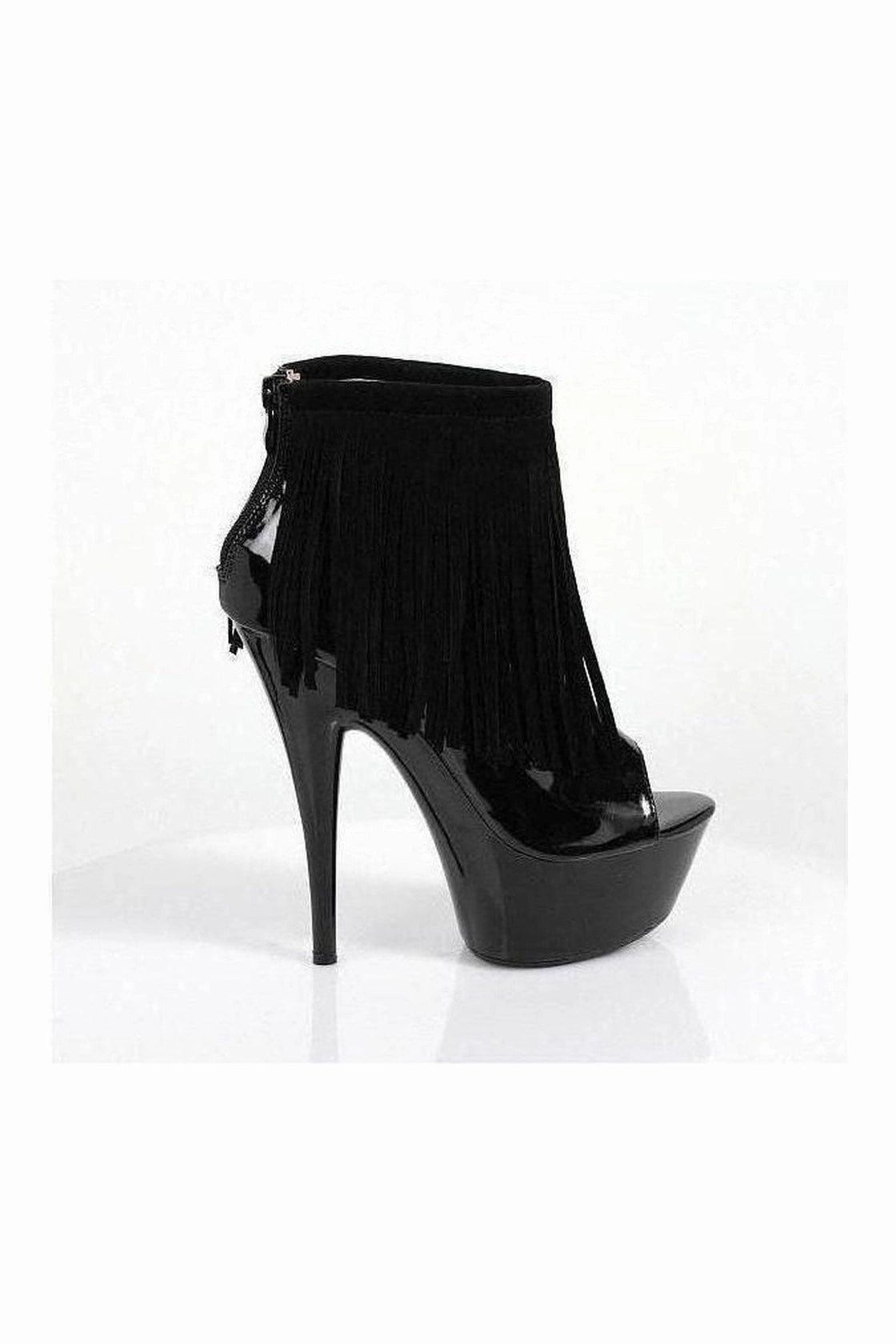 609-SONOMA Platform Sandal  | Black Velvet