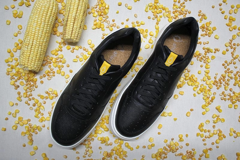 645 Unisex Vegan Corn Leather Sneakers | Black