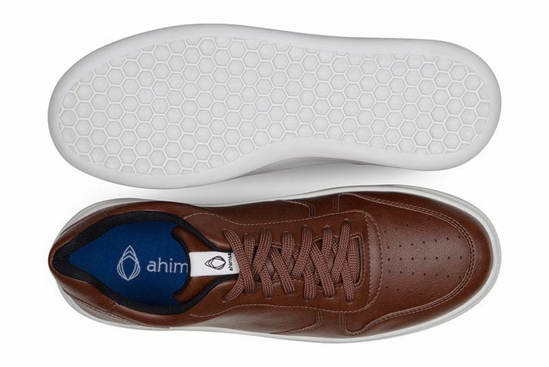 645 Unisex Vegan Leather Sneakers | Brown