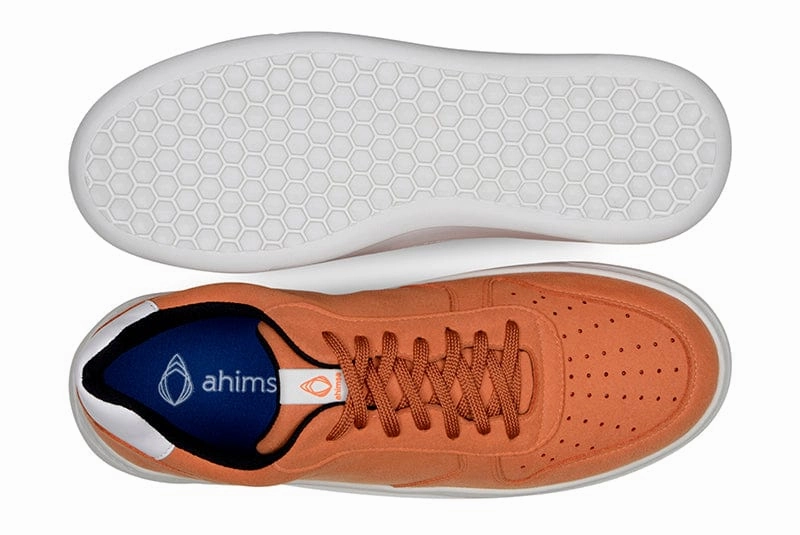645 Unisex Vegan Leather Sneakers | Orange