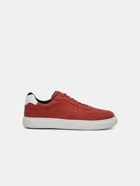 645 Unisex Vegan Leather Sneakers | Red