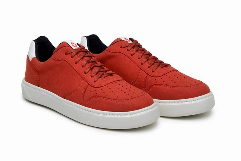 645 Unisex Vegan Leather Sneakers | Red