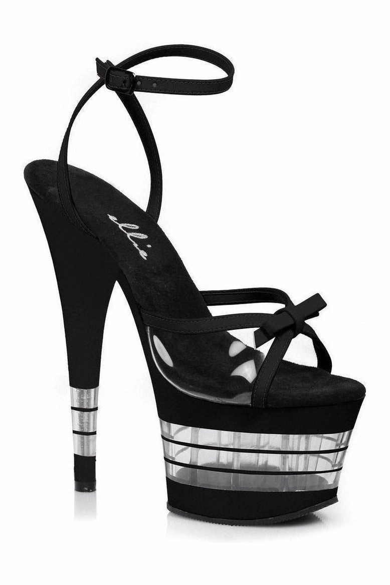 709-DEGREE Platform Sandal  | Clear Vinyl