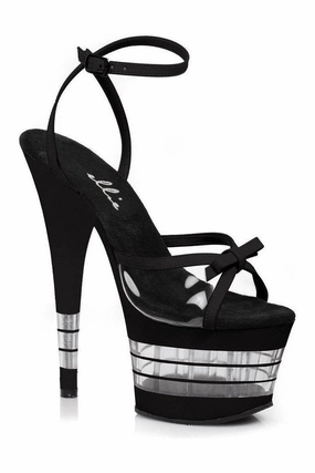709-DEGREE Platform Sandal  | Clear Vinyl
