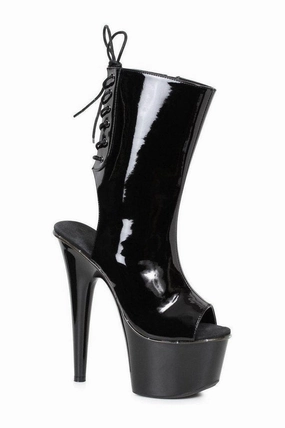 709-GEORGETTE LED Platform  | Black Patent