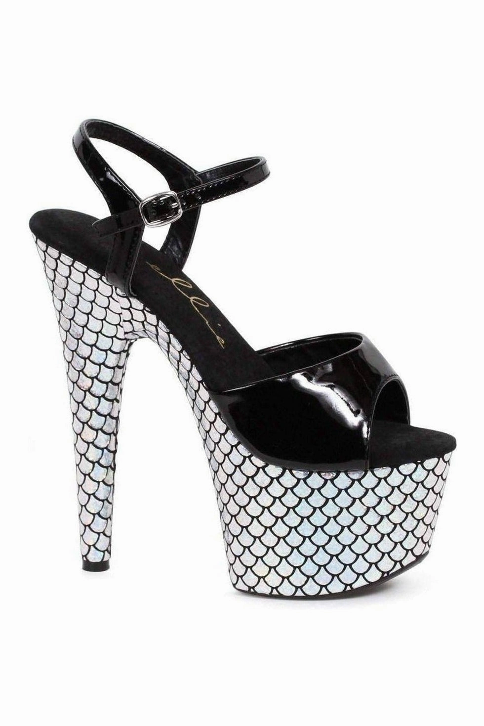 709-MARINA Platform Sandal  | Clear Vinyl