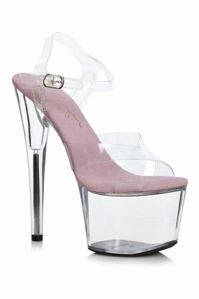 709-YUKI Stripper Sandal | Clear Vinyl