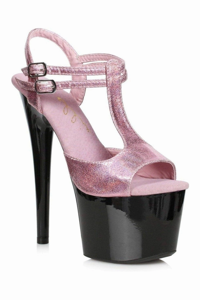 709-ZAYA Stripper Sandal | Pink Glitter