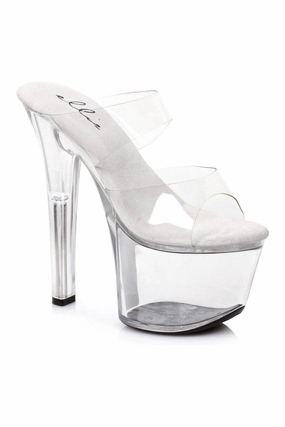 711-COCO Stripper Sandal | Clear Vinyl