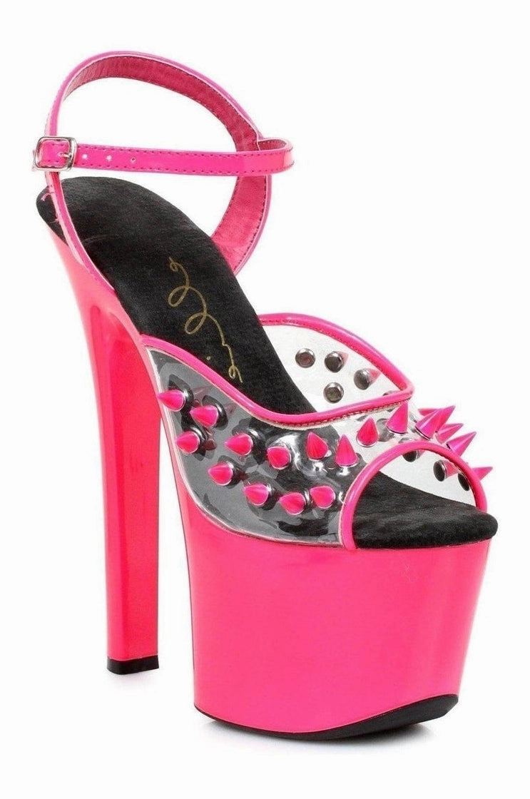 711-SOLAR Stripper Sandal | Fuchsia Vinyl