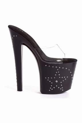 821-STAR Platform Sandal  | Clear Vinyl