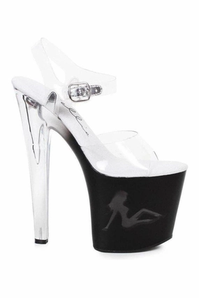 821-TESSA Platform Sandal  | Clear Vinyl