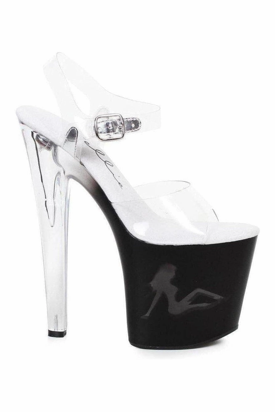 821-TESSA Platform Sandal  | Clear Vinyl