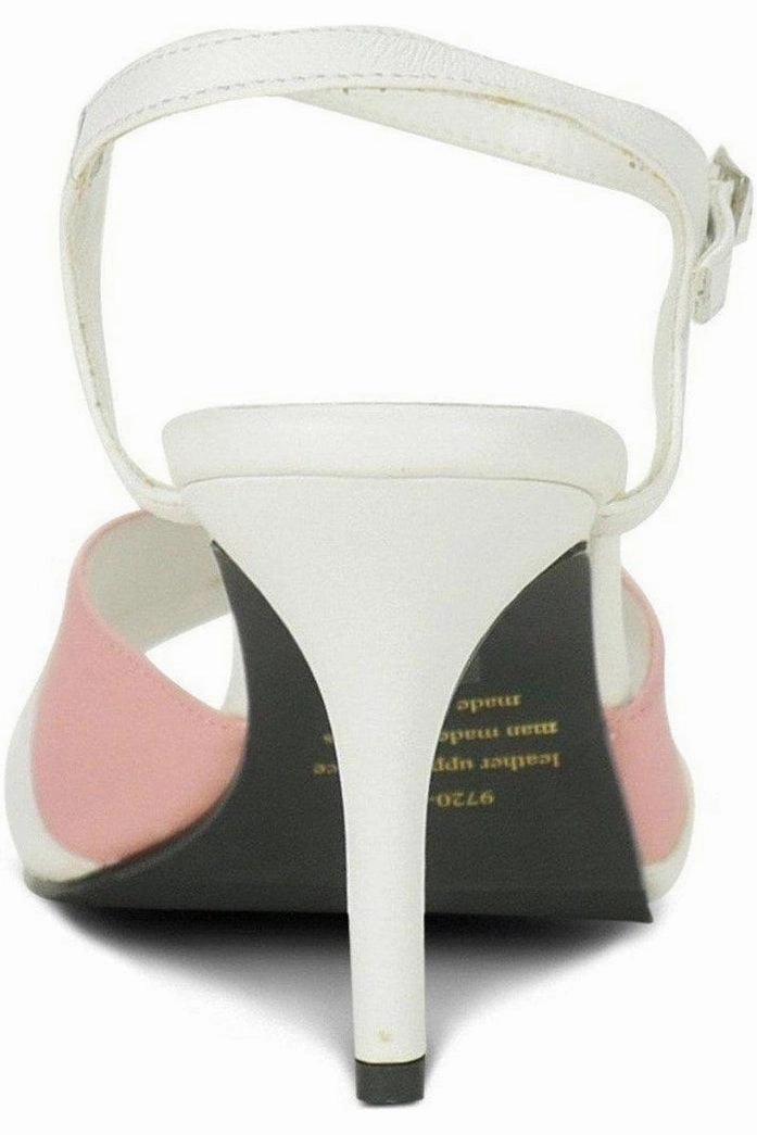 9720-Bella Leather Vintage Sandal | White Leather