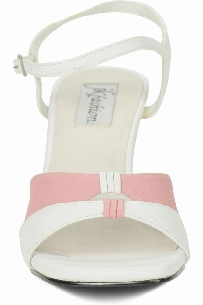 9720-Bella Leather Vintage Sandal | White Leather