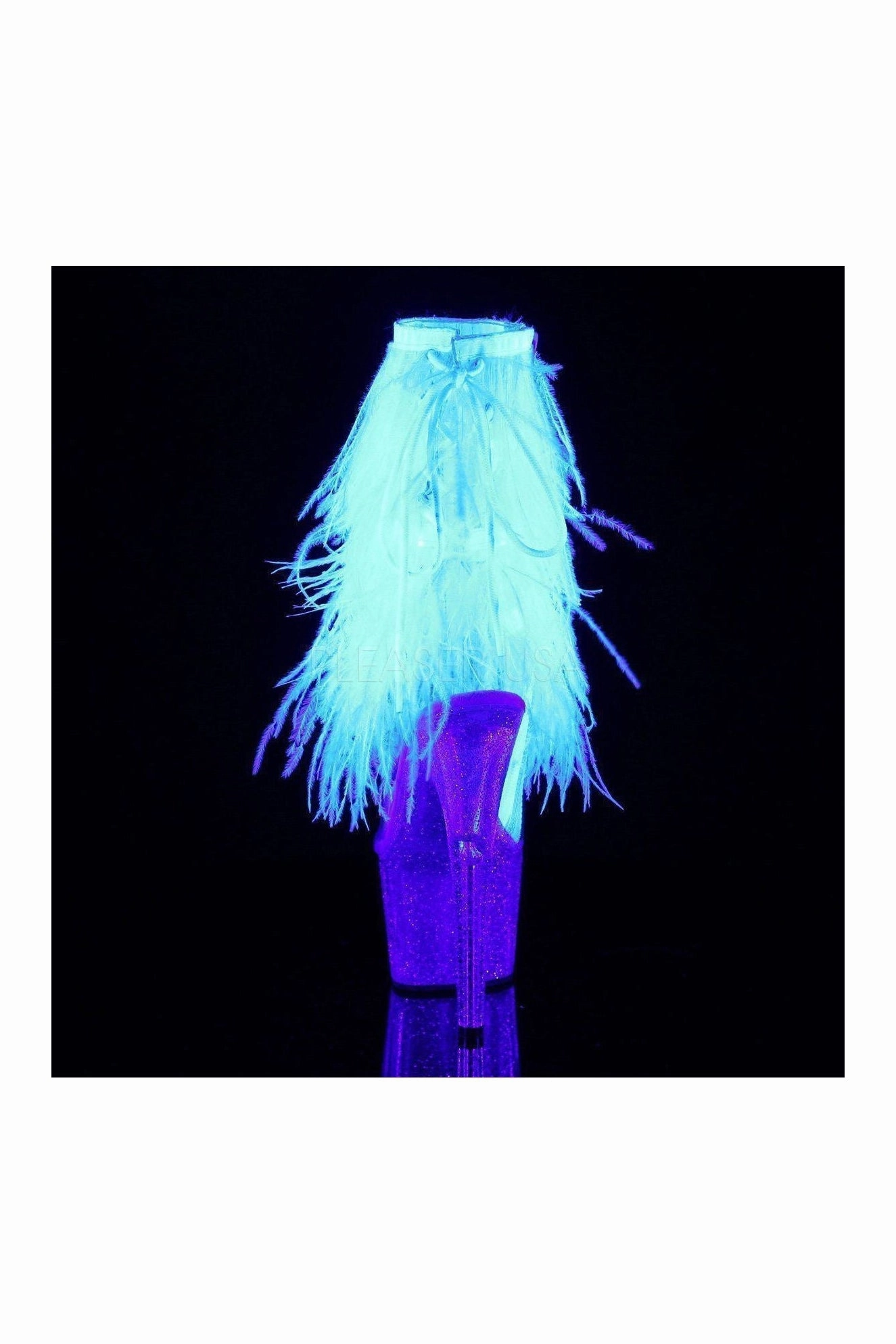 ADORE-1017MFF Platform Boot  | Clear Vinyl