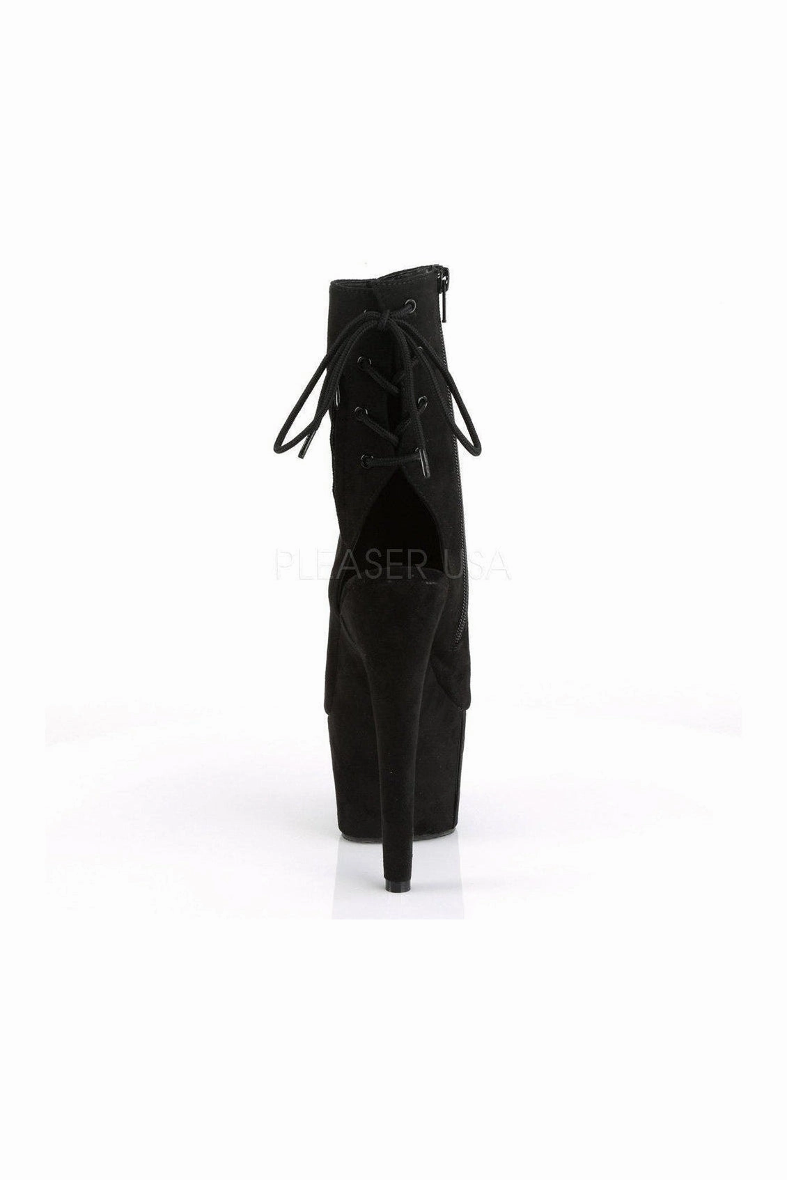 ADORE-1018FS Platform Boot | BlackFaux Suede