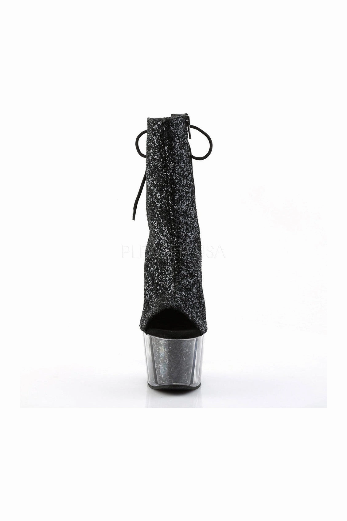 ADORE-1018G Platform Boot  | Black Glitter