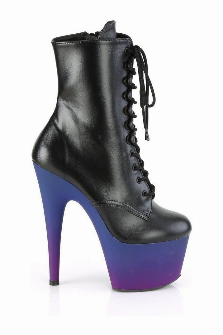 ADORE-1020BP Exotic Boot | Black Faux Leather