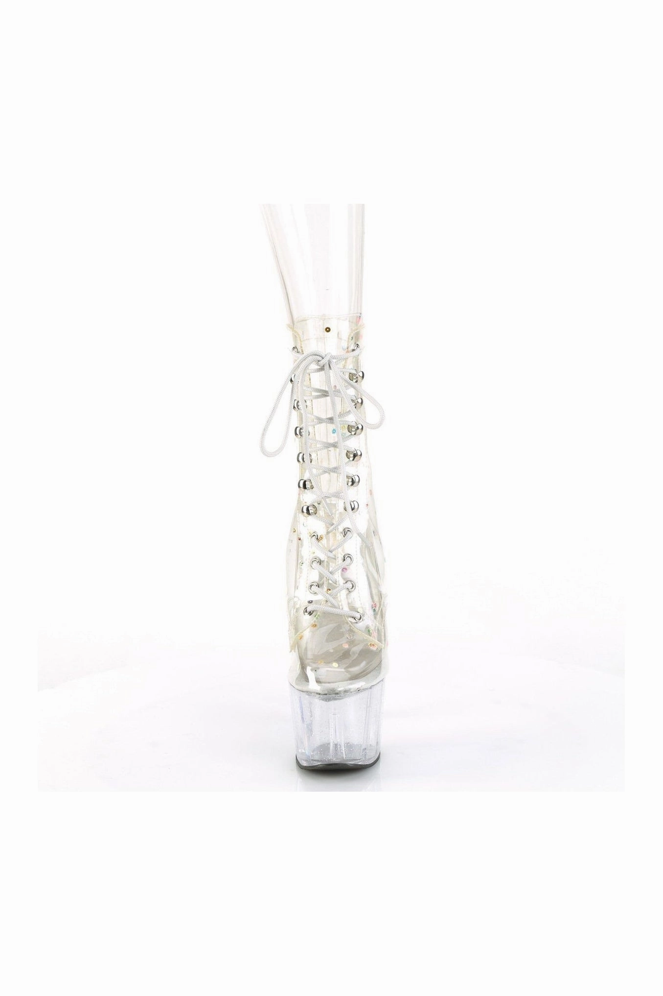 ADORE-1020C-2 Ankle Boot | Clear Faux Leather