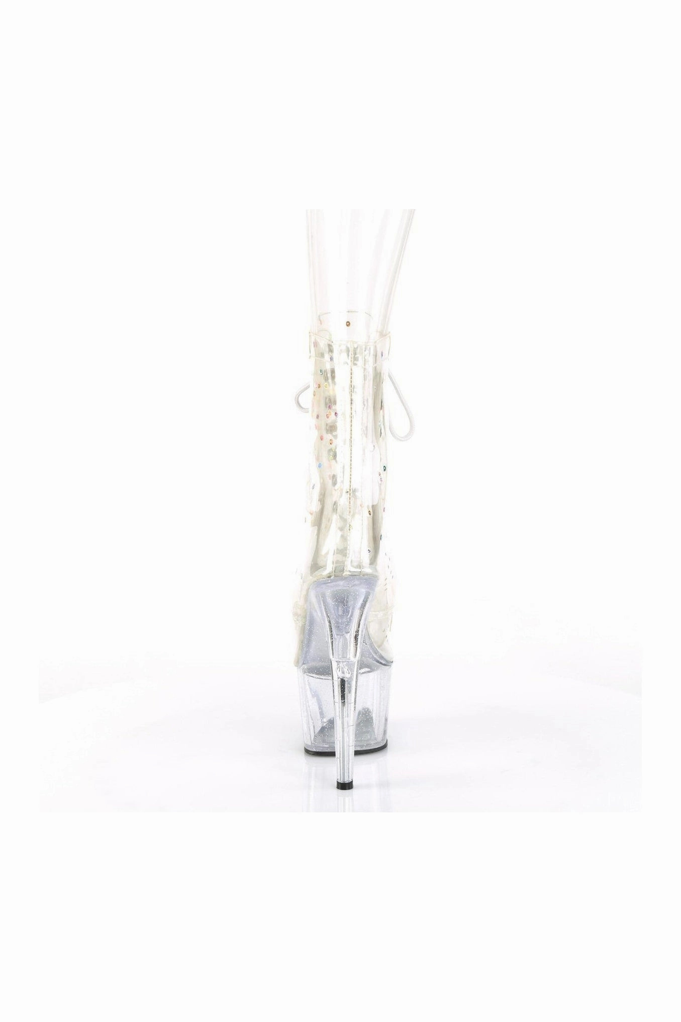 ADORE-1020C-2 Ankle Boot | Clear Faux Leather