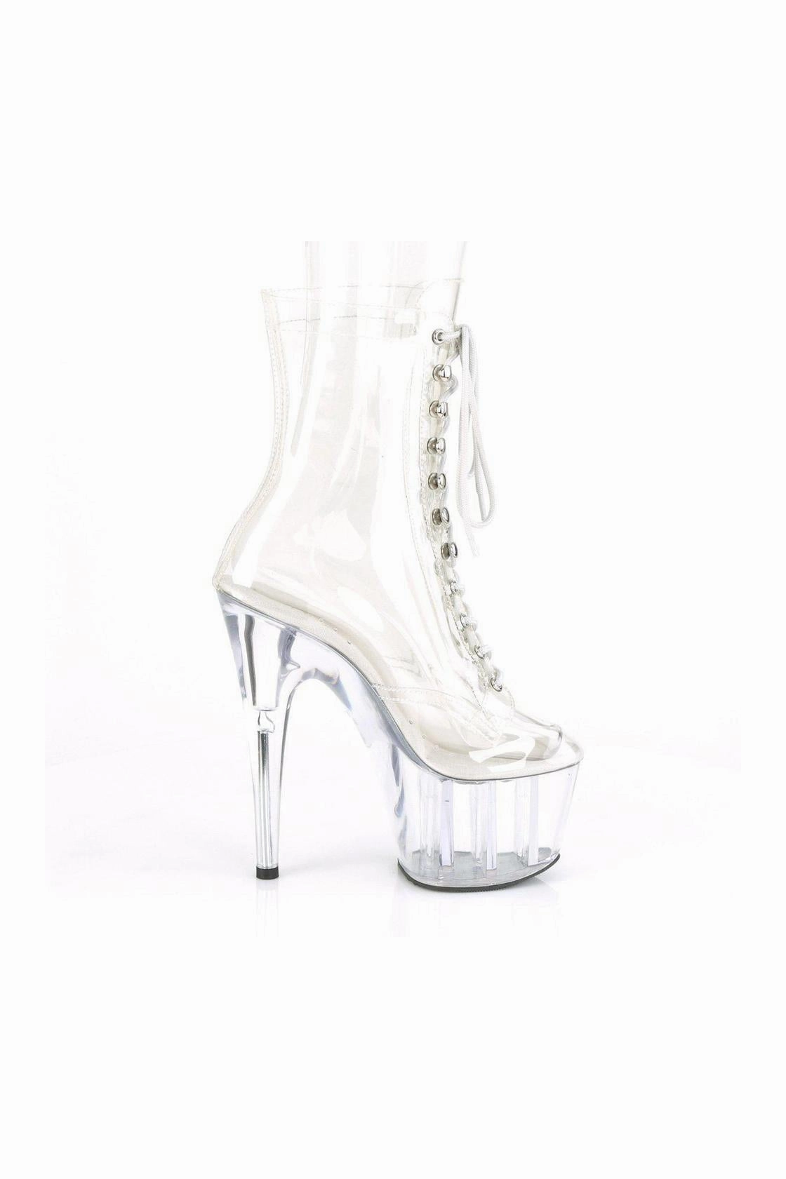 ADORE-1020C Ankle Boot | Clear Vinyl