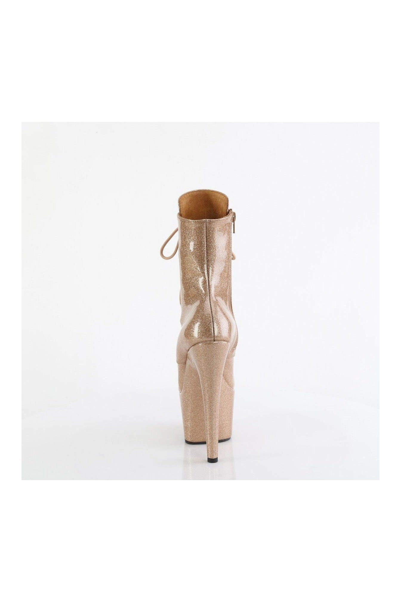 ADORE-1020GP Gold Glitter Patent Ankle Boot