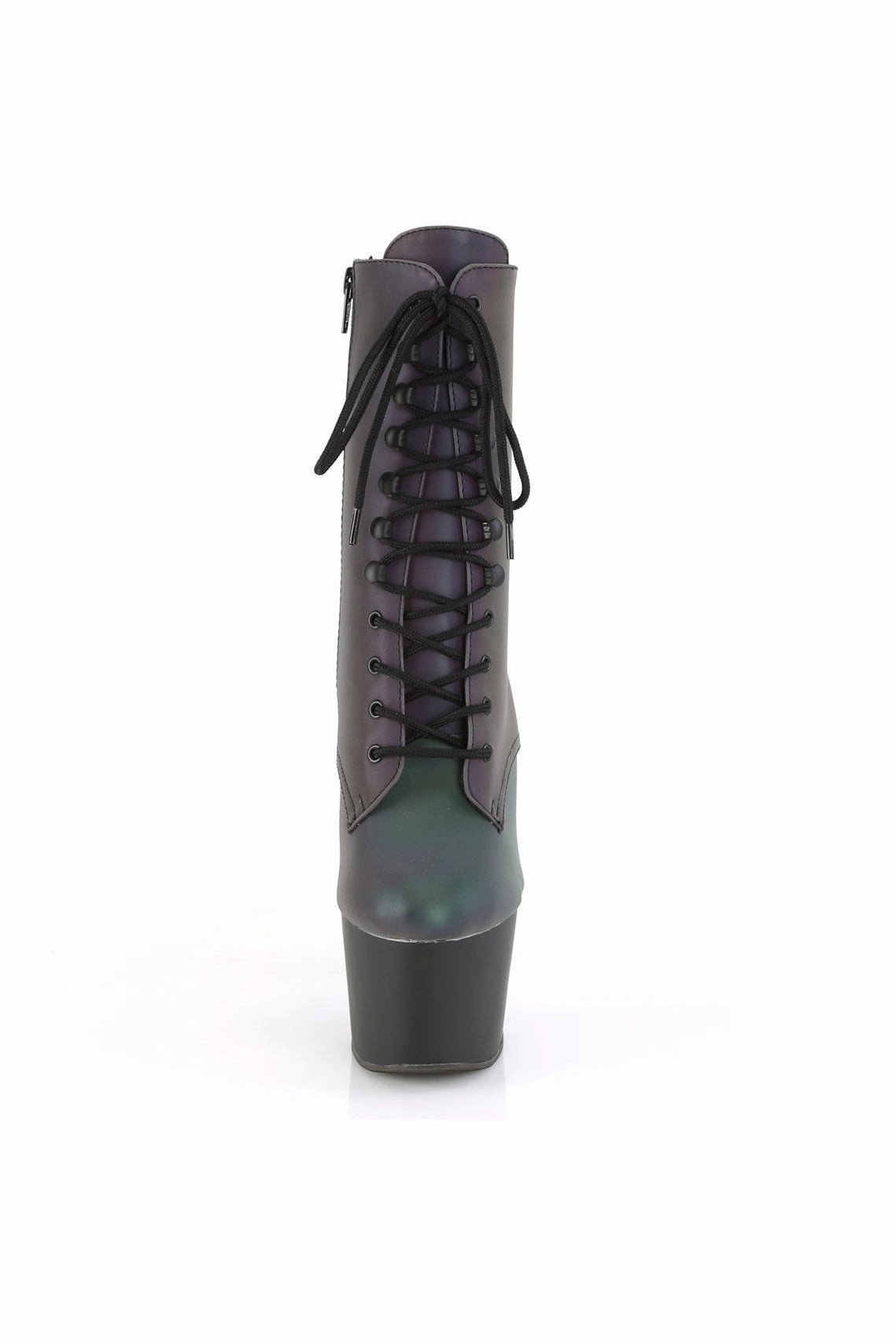 ADORE-1020REFL Exotic Boot | Green Faux Leather