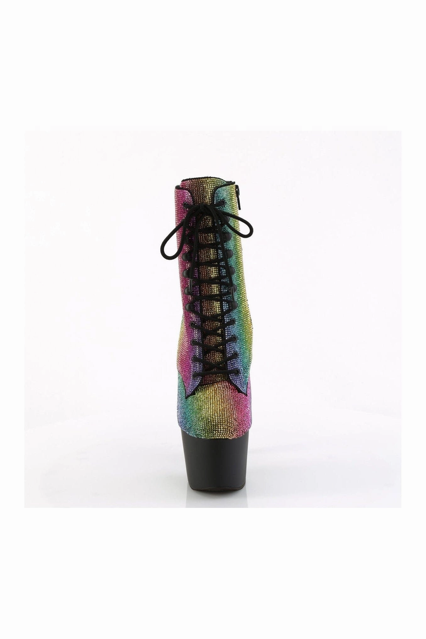 ADORE-1020RS Rainbow Faux Suede Ankle Boot