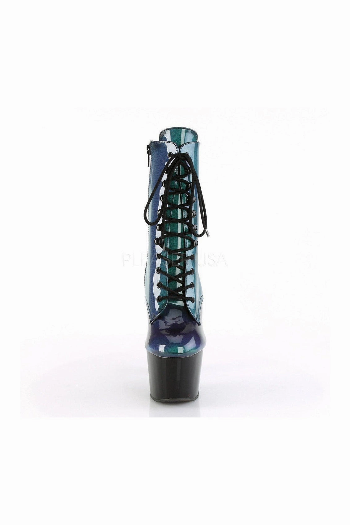 ADORE-1020SHG Platform Ankle Boot | Black Patent