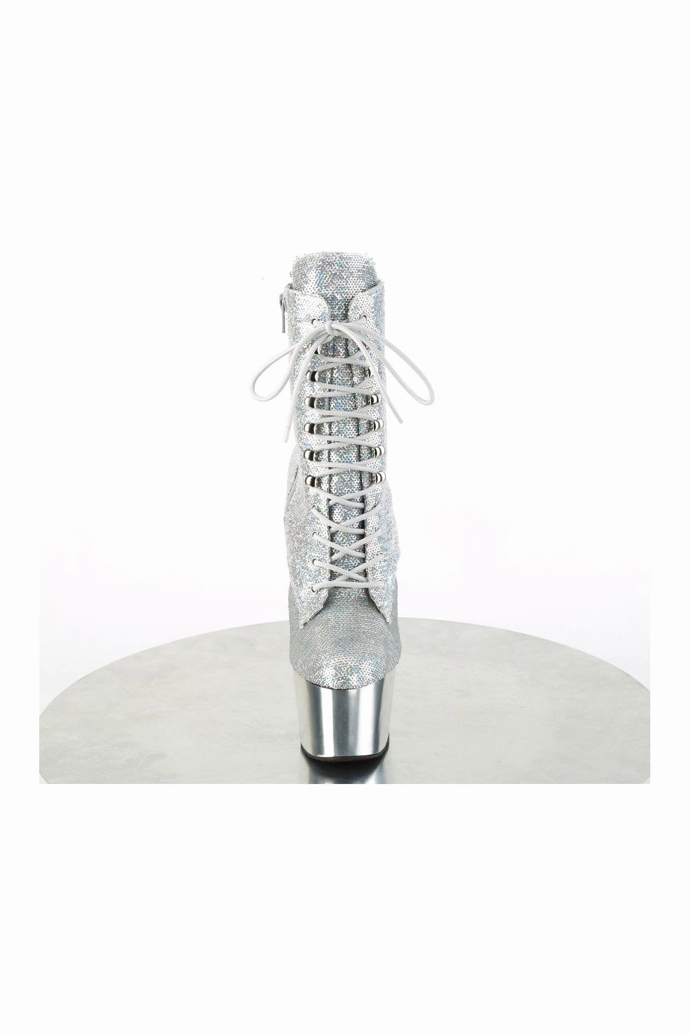 ADORE-1020SQ-02 Silver Sequins Ankle Boot