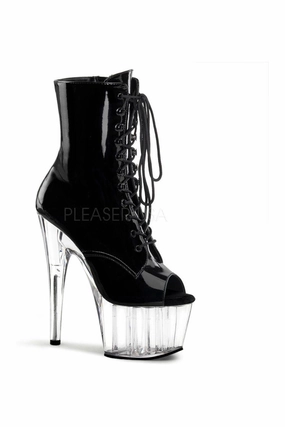 ADORE-1021 Platform Boot  | Black Patent