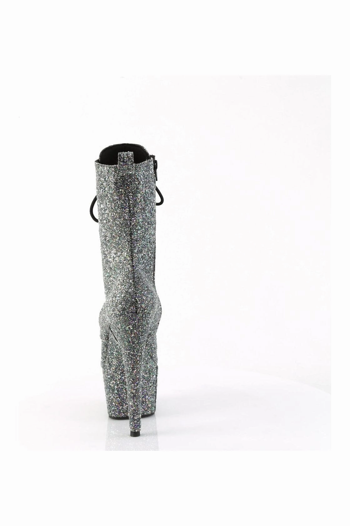 ADORE-1040GR Black Glitter Ankle Boot