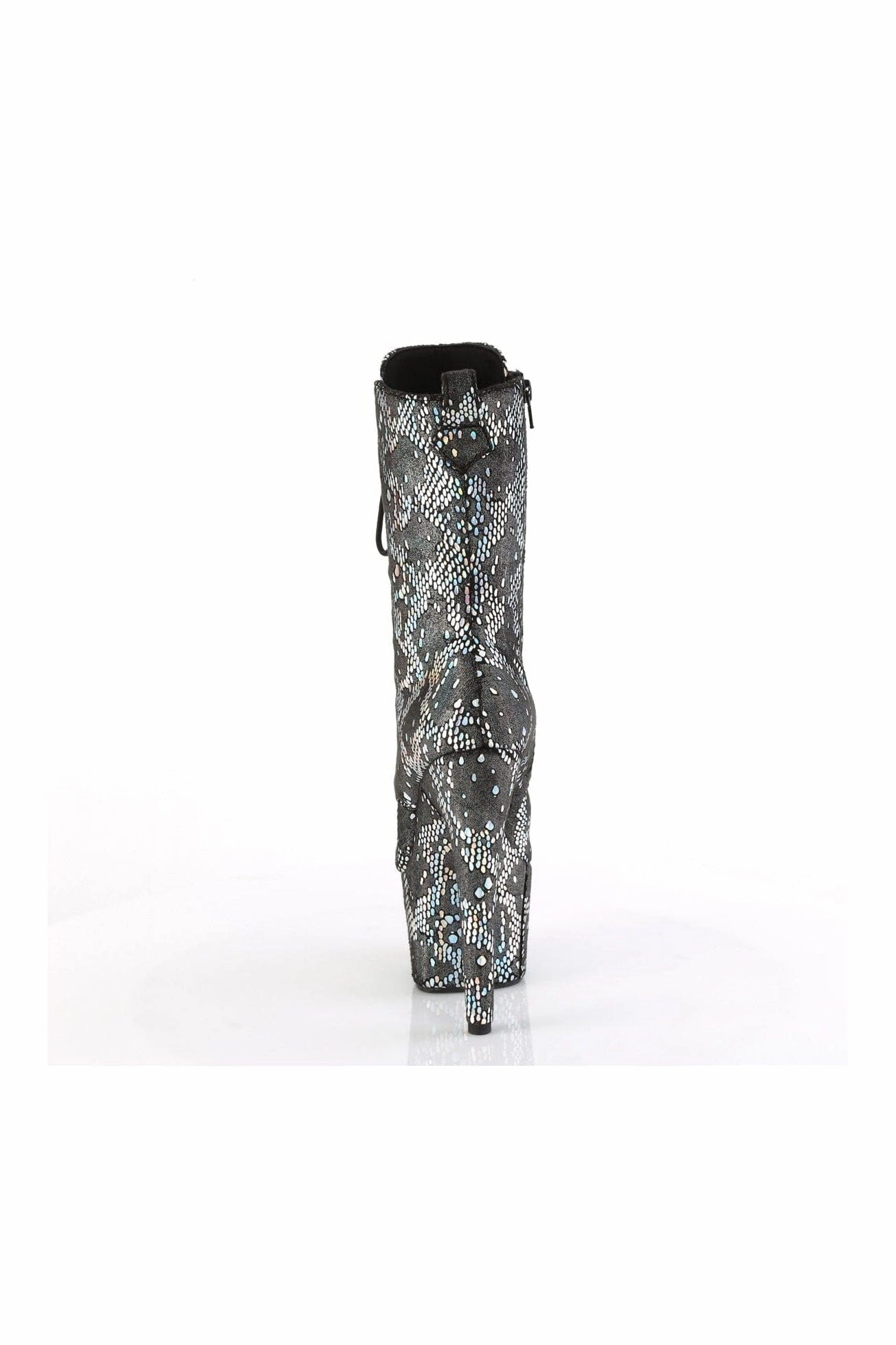 ADORE-1040SPF Silver Fabric Ankle Boot