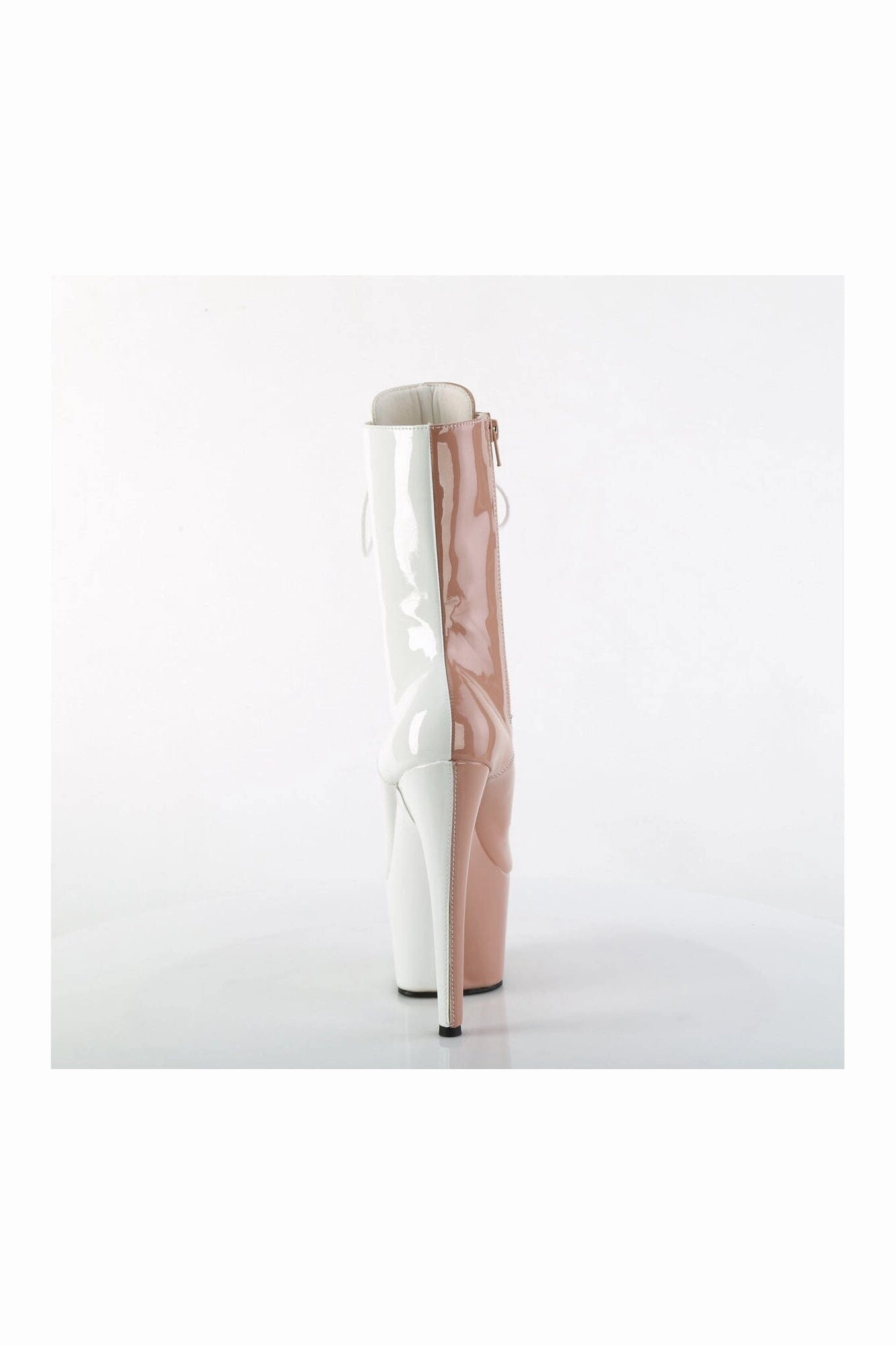 ADORE-1040TT Rose Gold Patent Ankle Boot