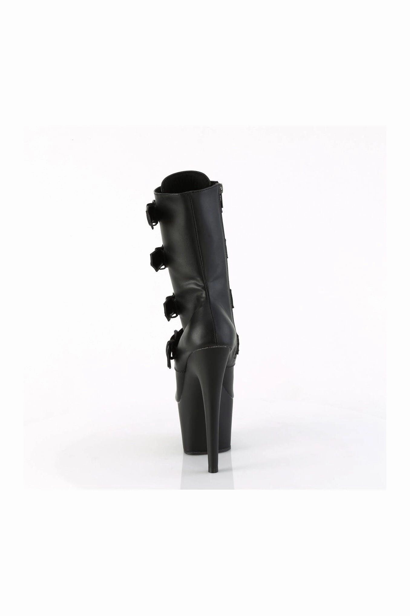 ADORE-1046 Black Faux Leather Ankle Boot