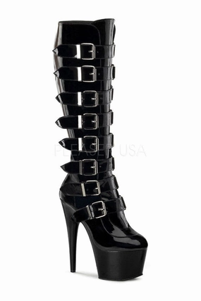 ADORE-2043 Platform Boot  | Black Patent