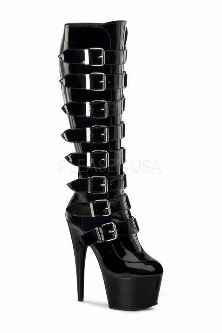 ADORE-2043 Platform Boot  | Black Patent