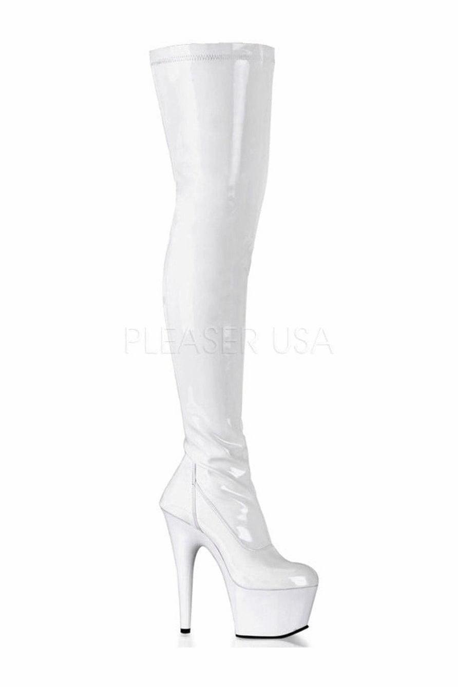 ADORE-3000 Platform Boot  | White Patent