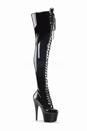 ADORE-3023 Platform Boot  | Black Patent