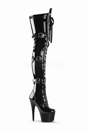 ADORE-3028 Platform Boot  | Black Patent