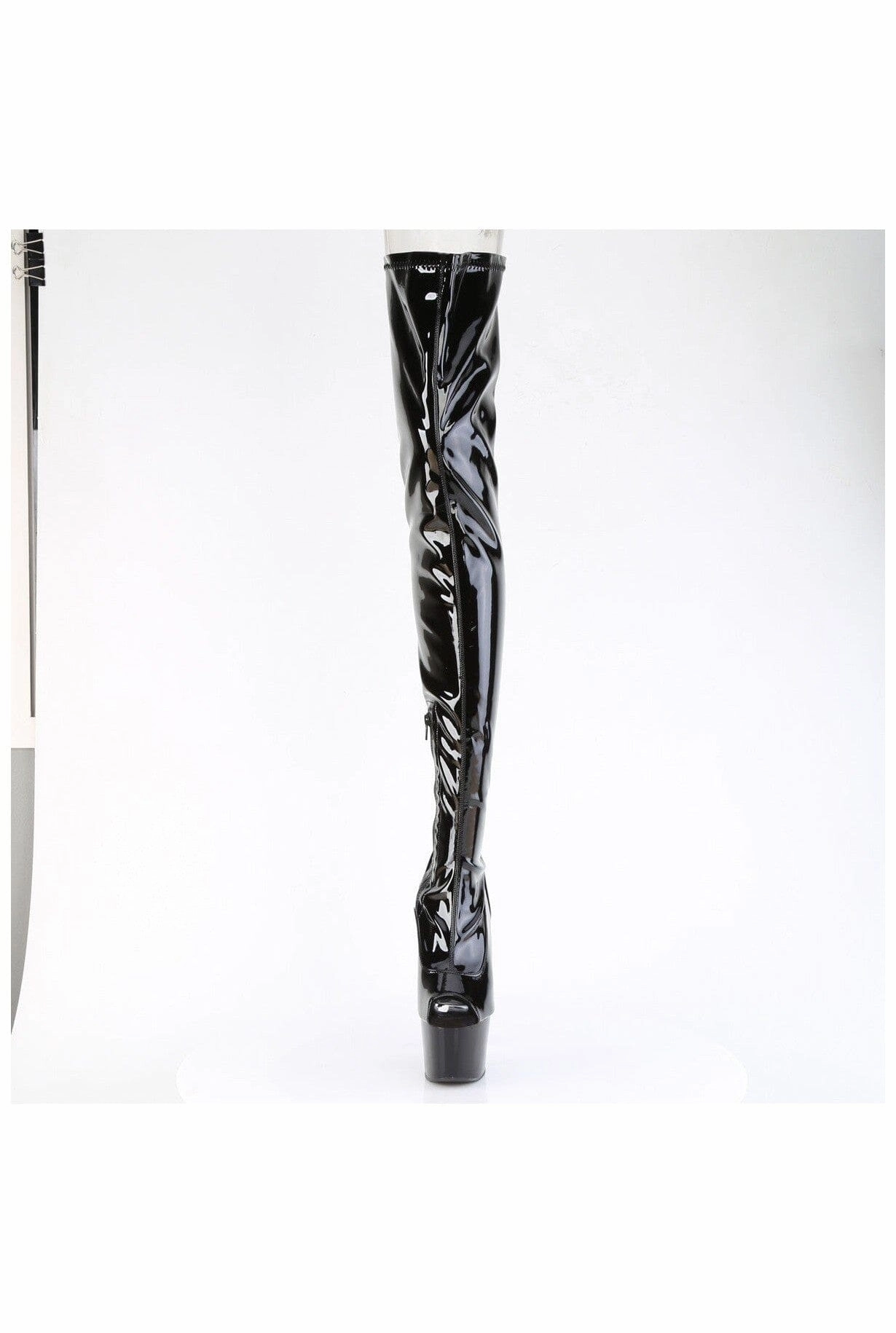 ADORE-4011 Black Patent Thigh Boot