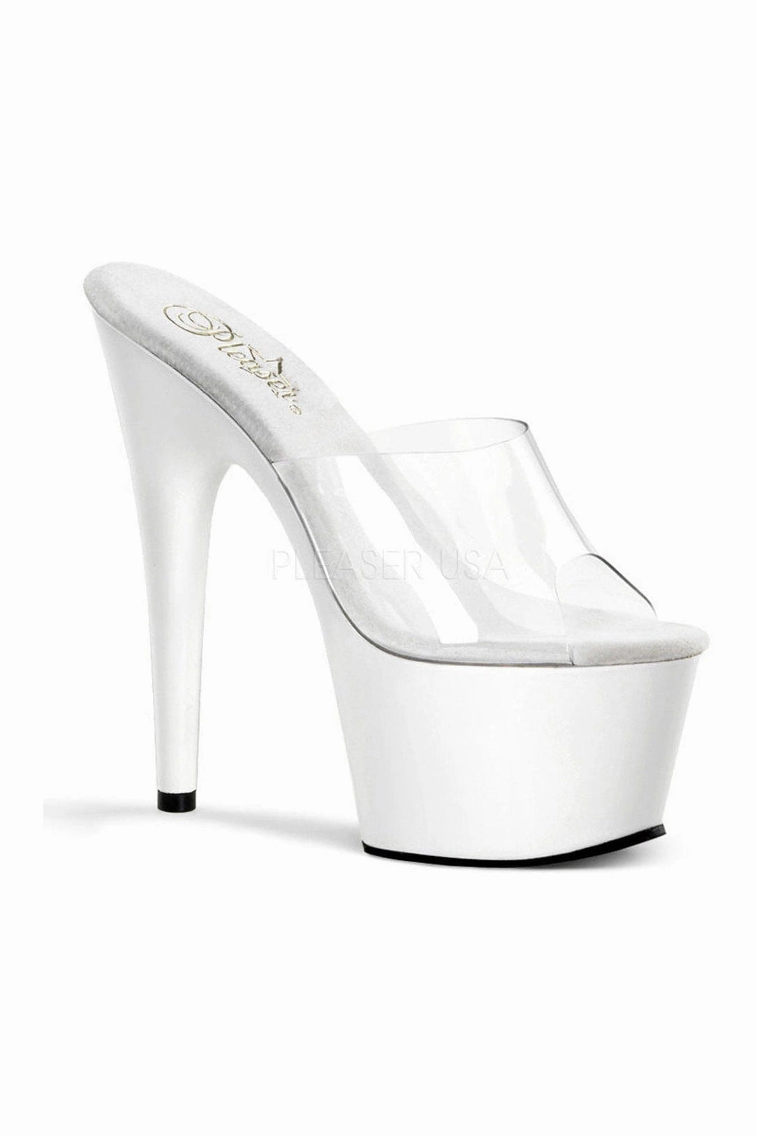 ADORE-701 Platform Slide  | Clear Vinyl