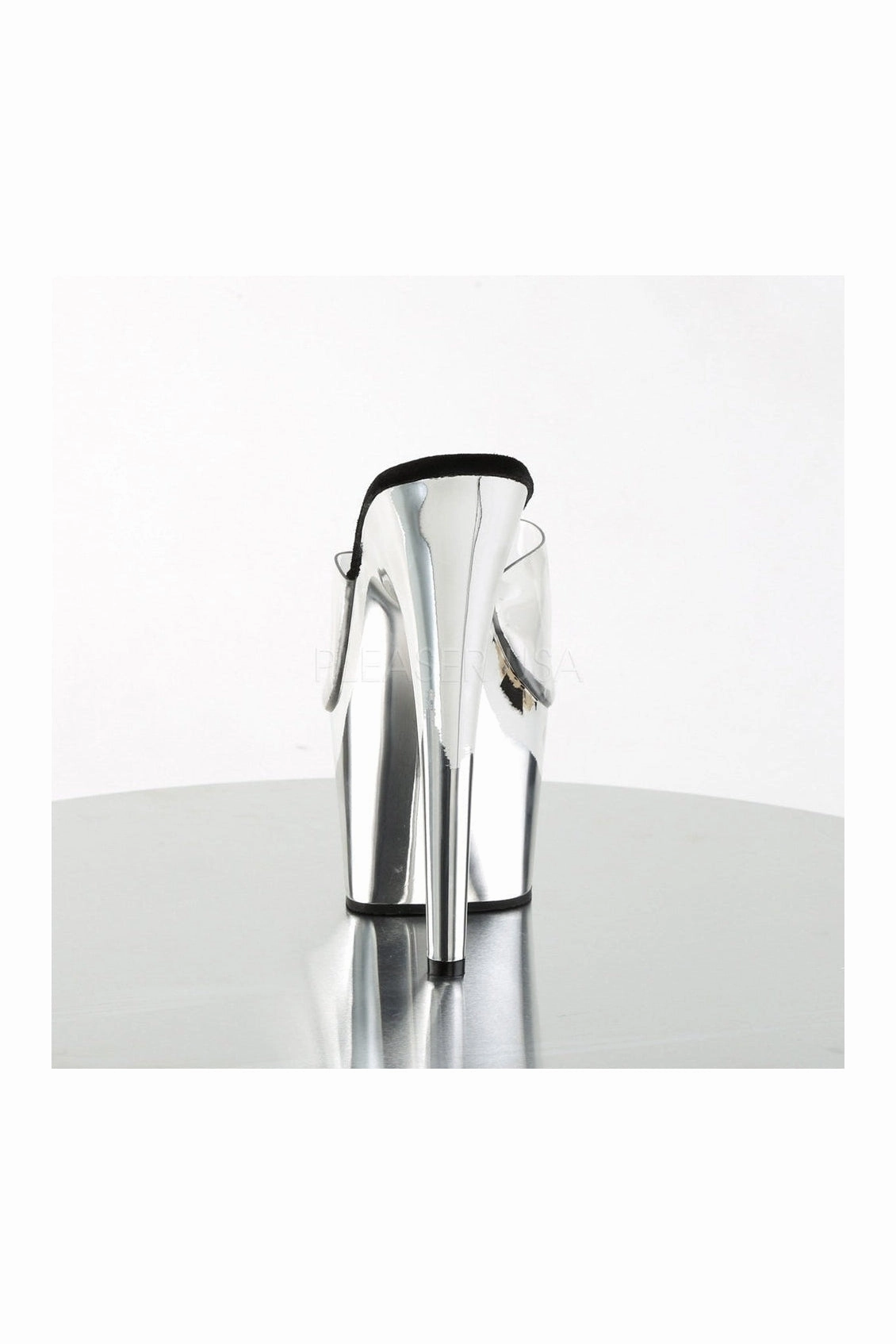 ADORE-701 Platform Slide  | Clear Vinyl