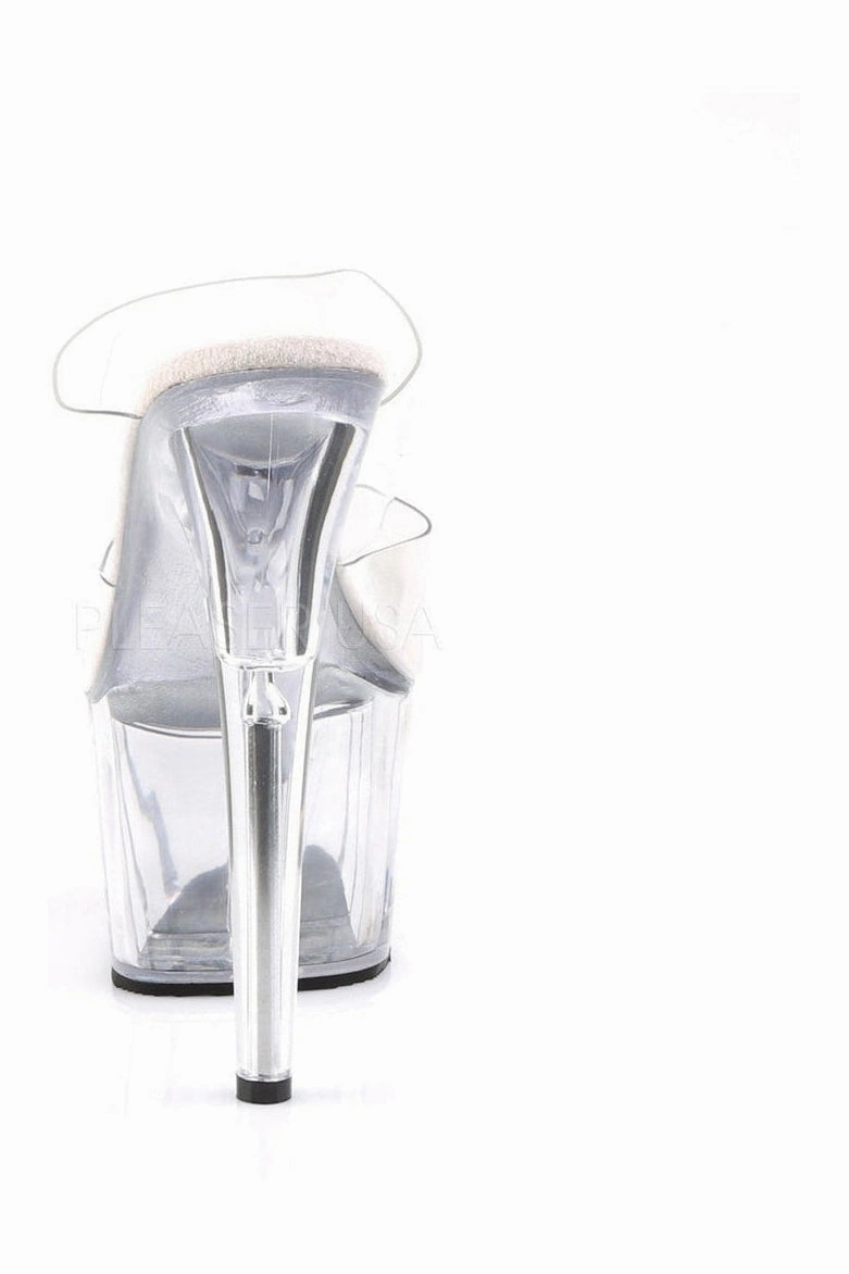 ADORE-702 Platform Slide  | Clear Vinyl