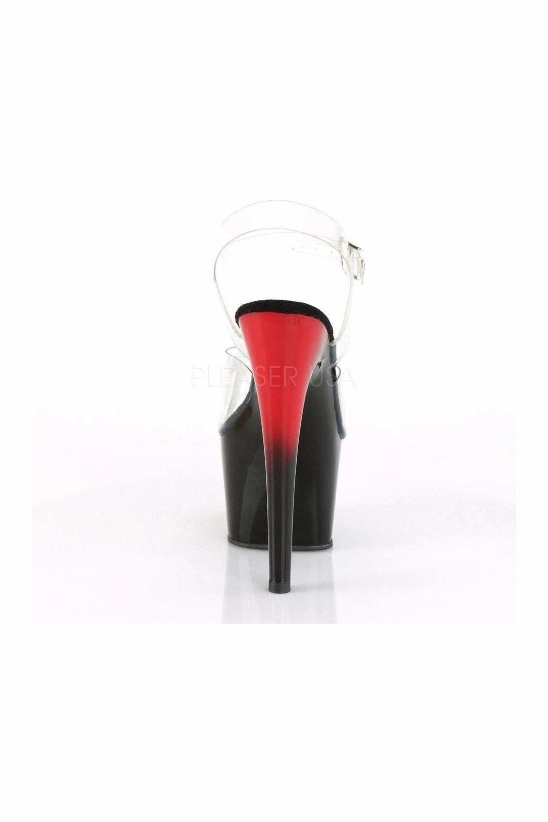 ADORE-708BR Platform Sandal | Clear Vinyl