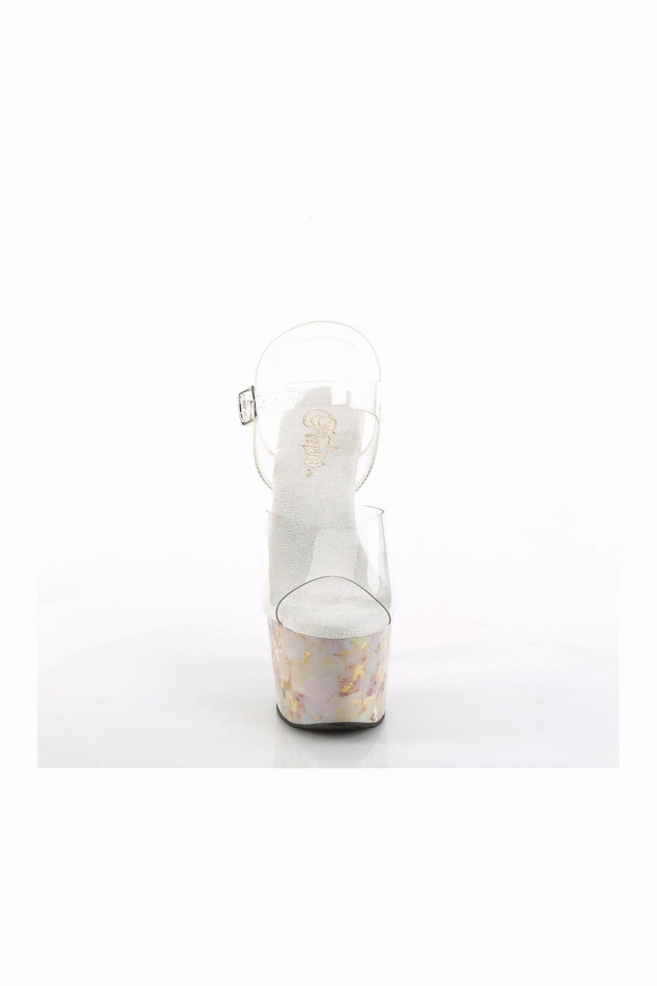 ADORE-708MB Sandal | Clear Vinyl